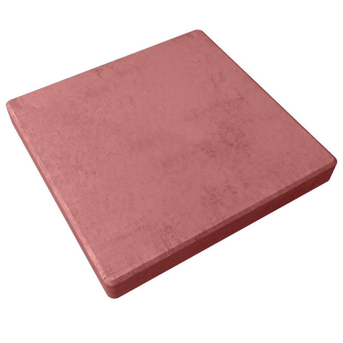 Квадратная тротуарная плитка 300х300х80 Красный
