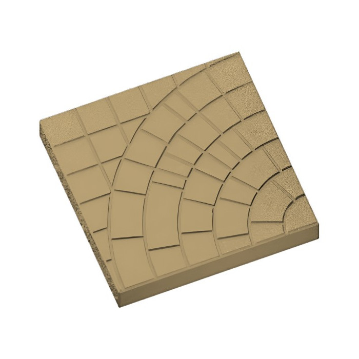 Квадратная тротуарная плитка 500х500х40 солнышко Бежевый